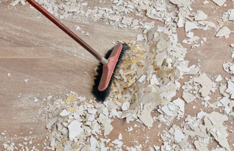 dry wall cleanup